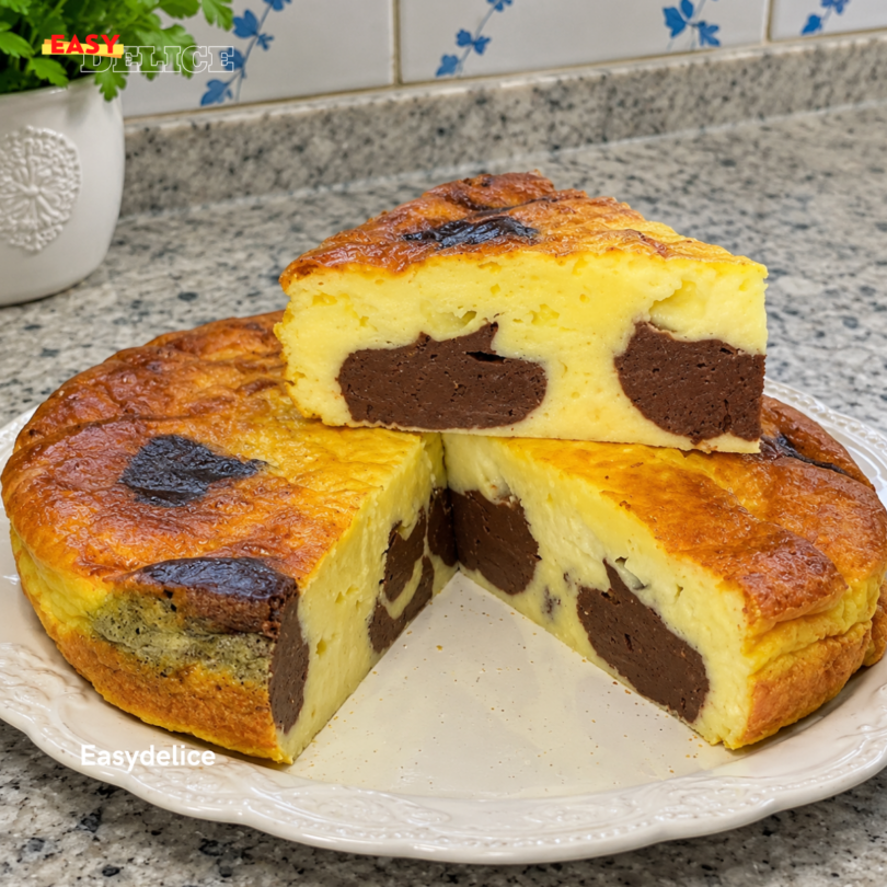 Torta Magica au Yaourt Grec & Cacao — 5 Ingrédients