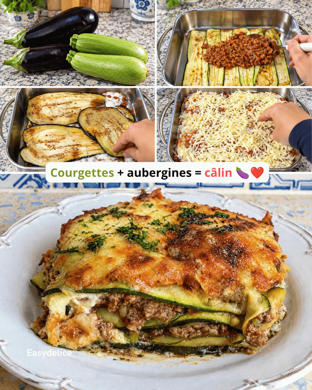 Lasagnes de Courgettes et d’Aubergines