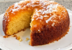 Gâteau Moelleux à l’Orange, Confiture d’Abricot & Noix de Coco