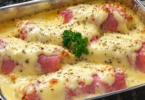 Gratin de Chou-Fleur au Jambon et à la Béchamel